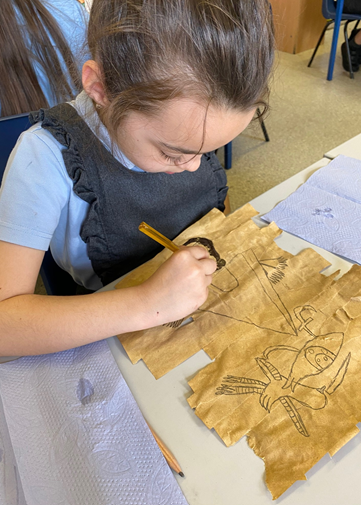 Egyptian art in Year 3